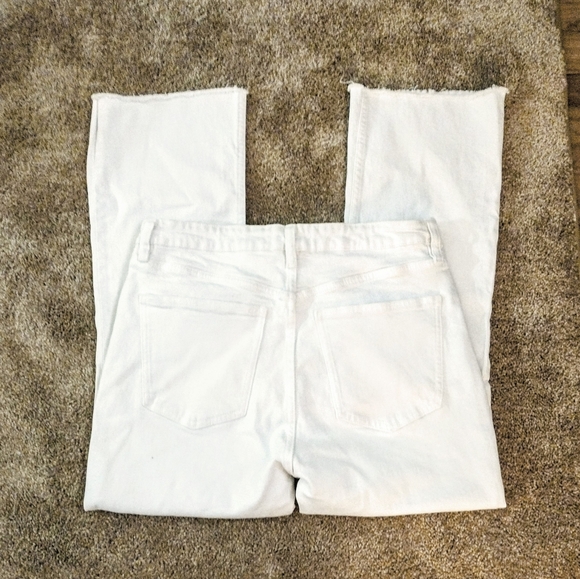 Zara High Rise Fray Hem Ankle Straight Jeans . Size 10 - Picture 10 of 12